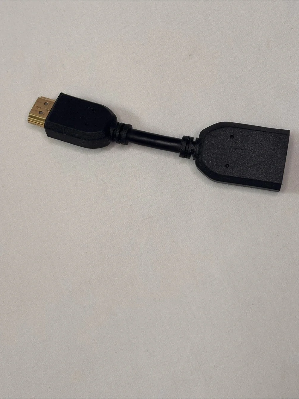 Black HDMI Male to Female Short Adapter Cable